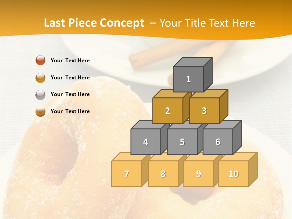 Cakesweettreatsnack Glazed Donutdoughnutcoffeeround PowerPoint Template