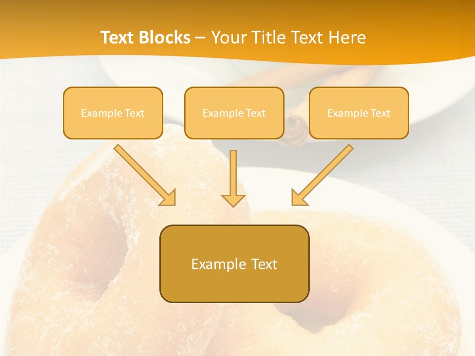 Cakesweettreatsnack Glazed Donutdoughnutcoffeeround PowerPoint Template
