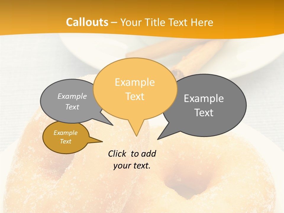 Cakesweettreatsnack Glazed Donutdoughnutcoffeeround PowerPoint Template