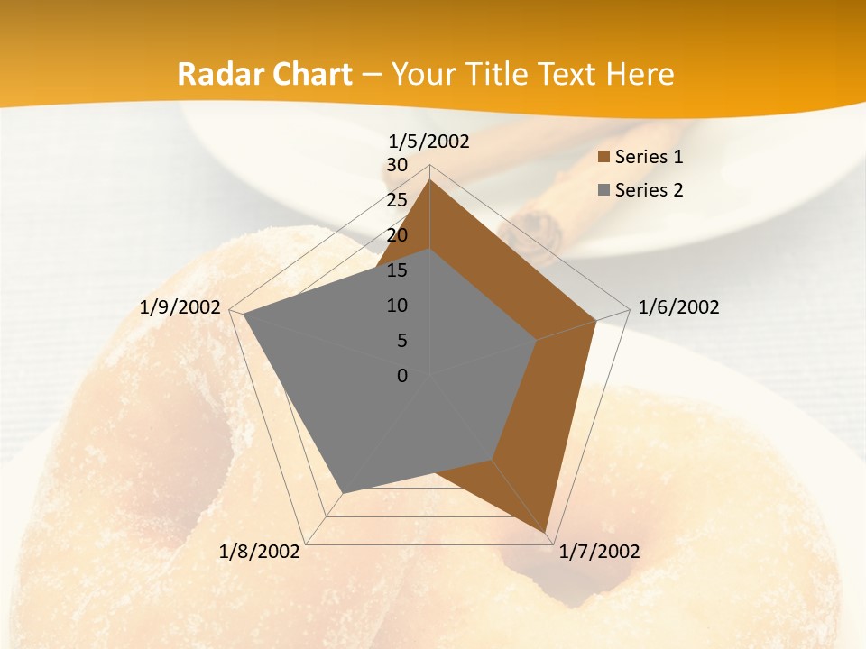 Cakesweettreatsnack Glazed Donutdoughnutcoffeeround PowerPoint Template