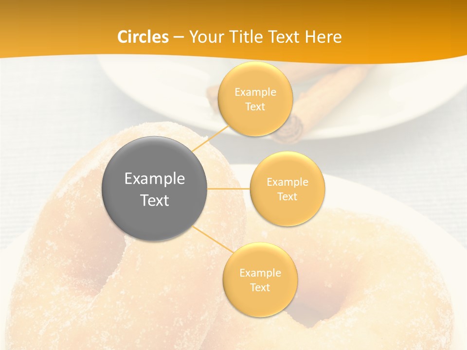 Cakesweettreatsnack Glazed Donutdoughnutcoffeeround PowerPoint Template