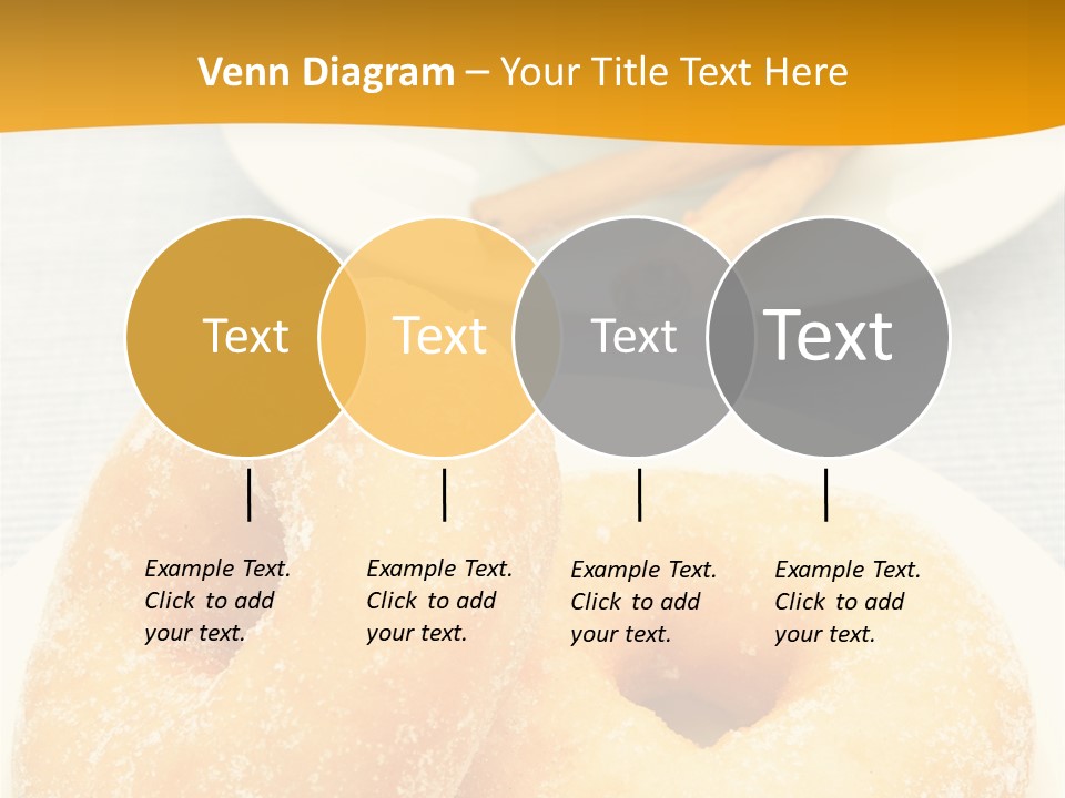 Cakesweettreatsnack Glazed Donutdoughnutcoffeeround PowerPoint Template