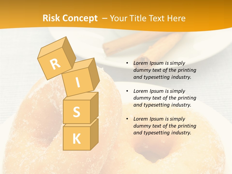 Cakesweettreatsnack Glazed Donutdoughnutcoffeeround PowerPoint Template