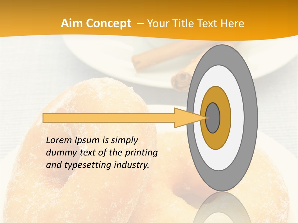 Cakesweettreatsnack Glazed Donutdoughnutcoffeeround PowerPoint Template