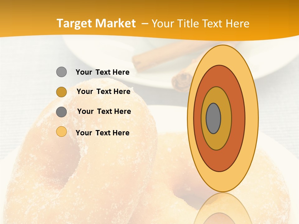 Cakesweettreatsnack Glazed Donutdoughnutcoffeeround PowerPoint Template