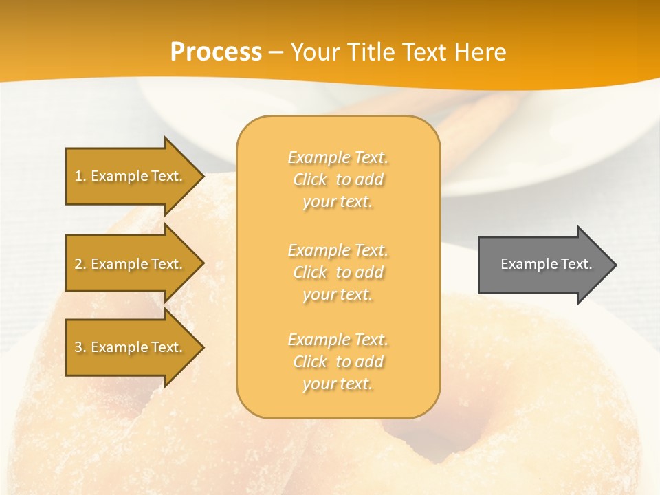 Cakesweettreatsnack Glazed Donutdoughnutcoffeeround PowerPoint Template