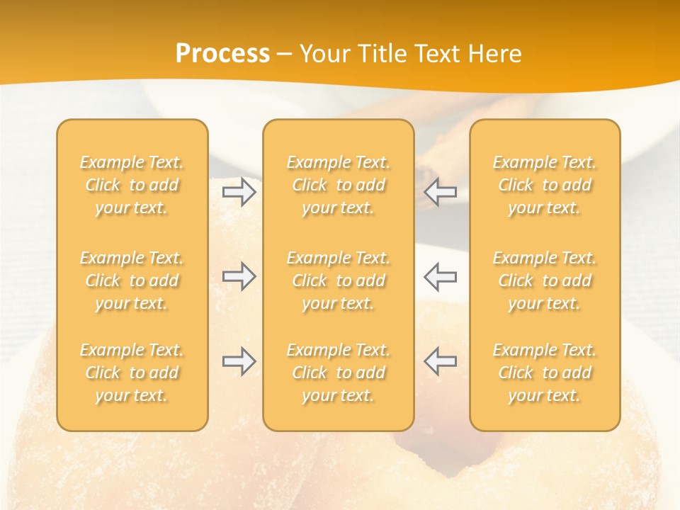 Cakesweettreatsnack Glazed Donutdoughnutcoffeeround PowerPoint Template