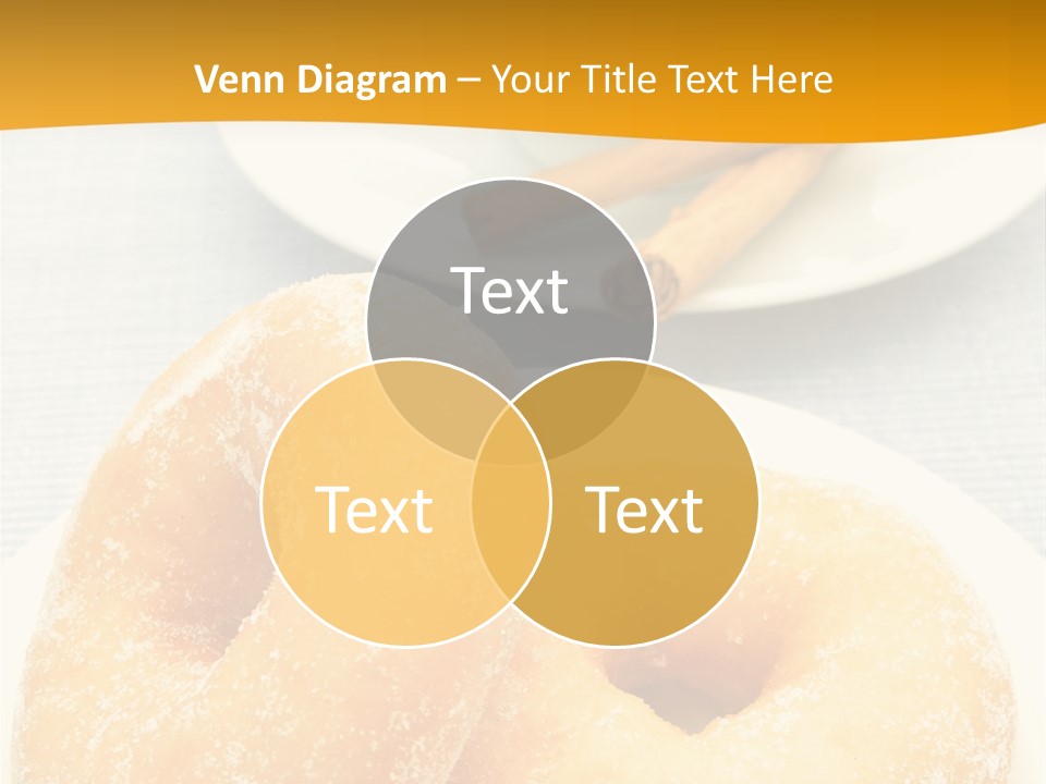 Cakesweettreatsnack Glazed Donutdoughnutcoffeeround PowerPoint Template