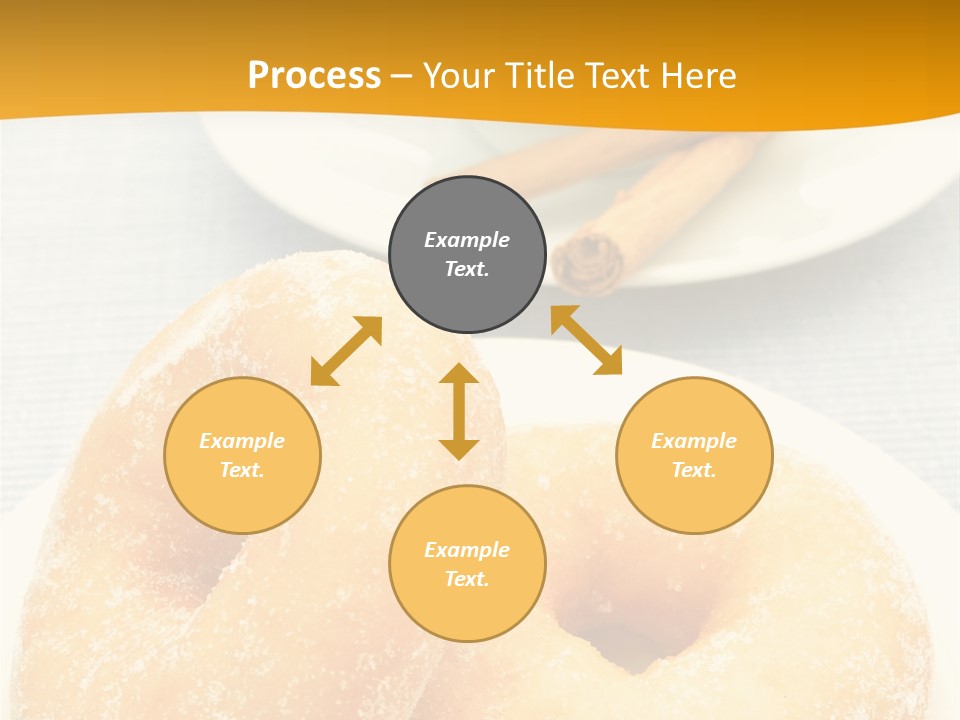 Cakesweettreatsnack Glazed Donutdoughnutcoffeeround PowerPoint Template