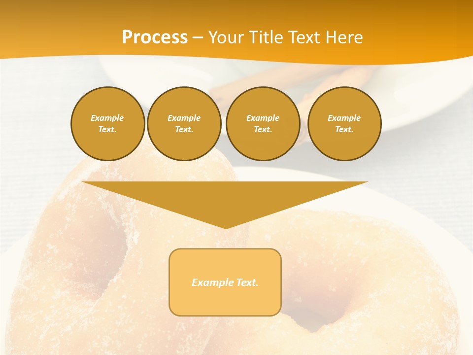 Cakesweettreatsnack Glazed Donutdoughnutcoffeeround PowerPoint Template