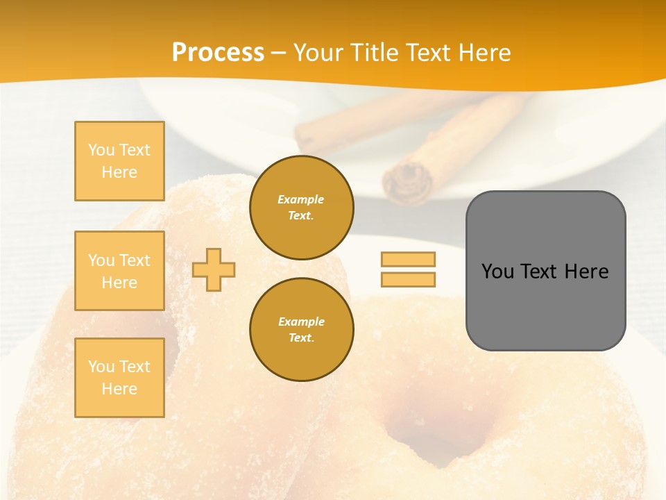 Cakesweettreatsnack Glazed Donutdoughnutcoffeeround PowerPoint Template