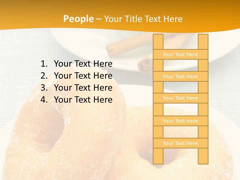 Cakesweettreatsnack Glazed Donutdoughnutcoffeeround PowerPoint Template