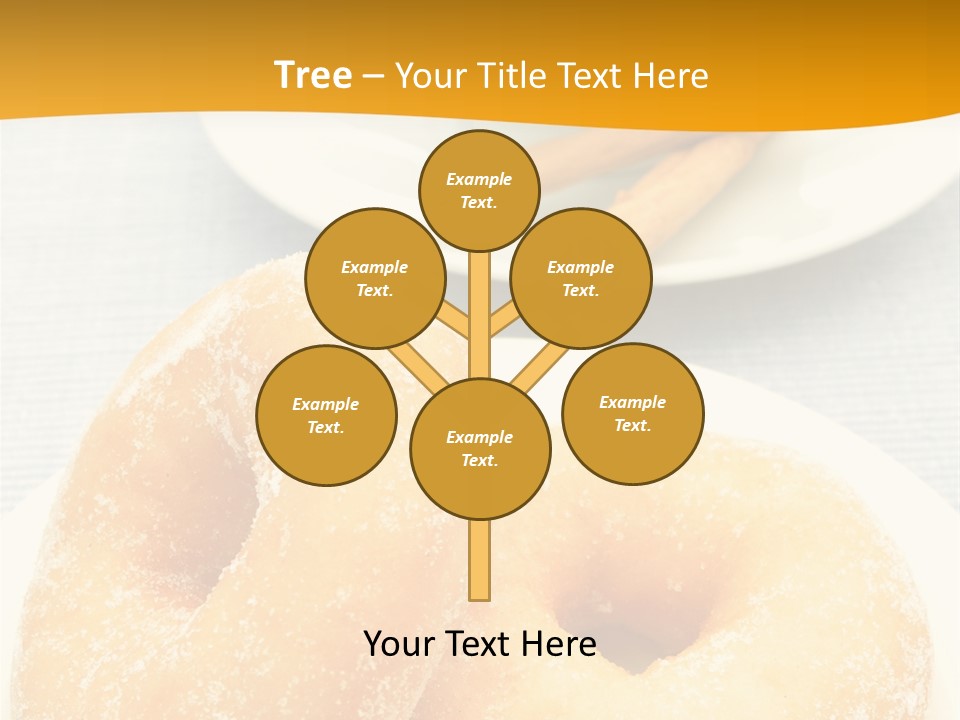 Cakesweettreatsnack Glazed Donutdoughnutcoffeeround PowerPoint Template