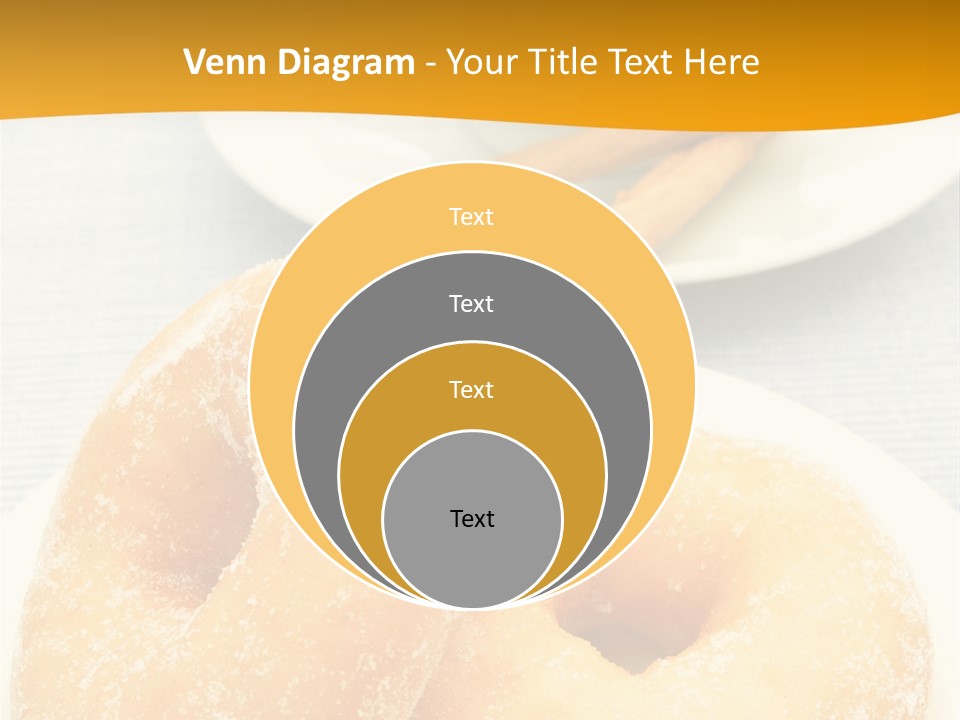 Cakesweettreatsnack Glazed Donutdoughnutcoffeeround PowerPoint Template