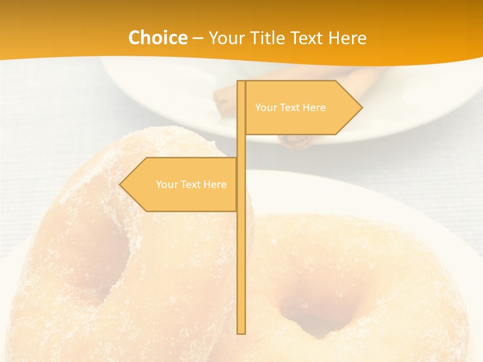 Cakesweettreatsnack Glazed Donutdoughnutcoffeeround PowerPoint Template
