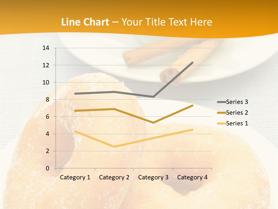 Cakesweettreatsnack Glazed Donutdoughnutcoffeeround PowerPoint Template