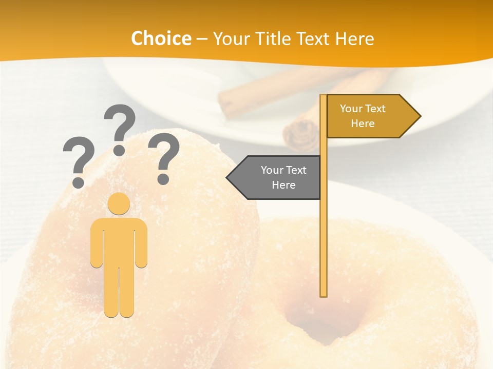 Cakesweettreatsnack Glazed Donutdoughnutcoffeeround PowerPoint Template