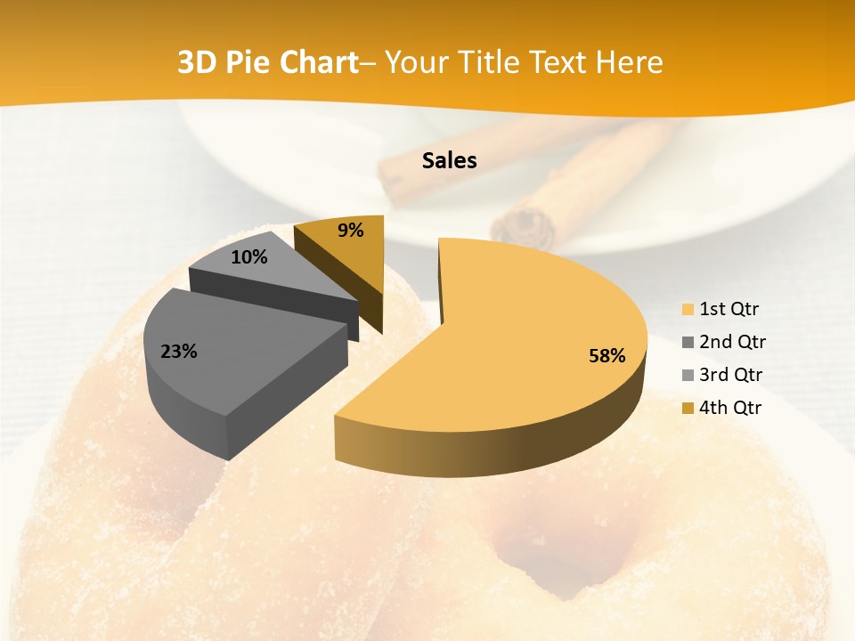 Cakesweettreatsnack Glazed Donutdoughnutcoffeeround PowerPoint Template