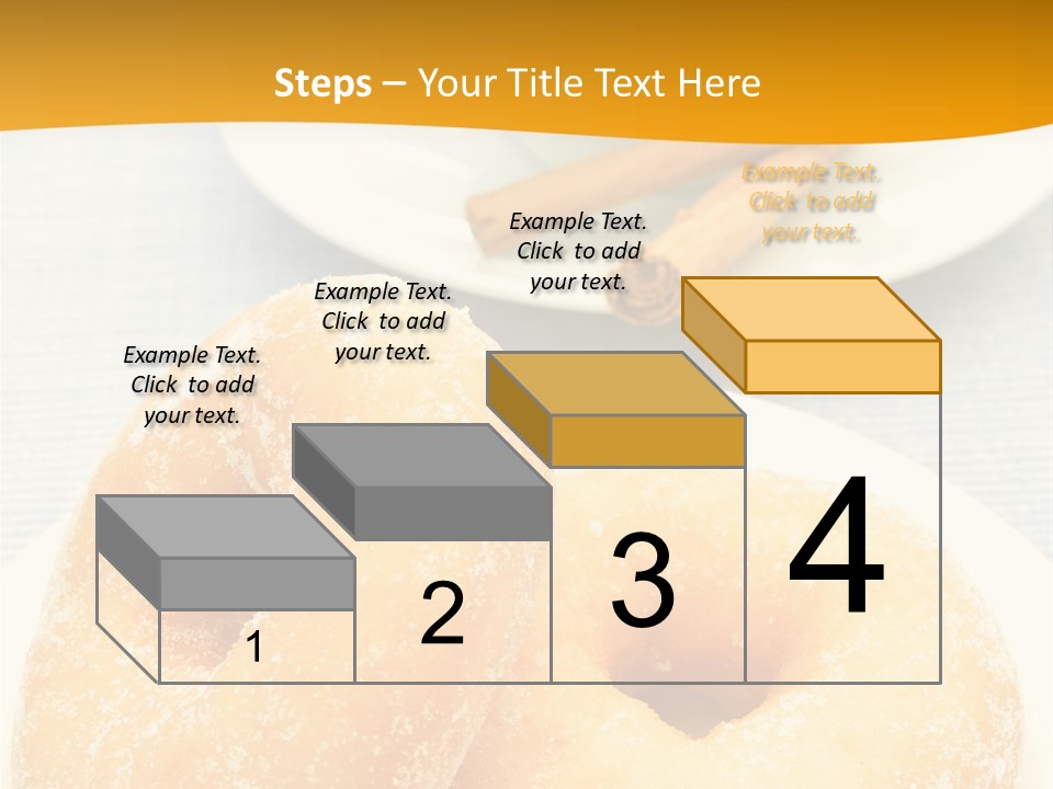 Cakesweettreatsnack Glazed Donutdoughnutcoffeeround PowerPoint Template