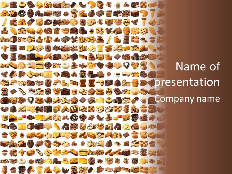 Candy Time Bread PowerPoint Template