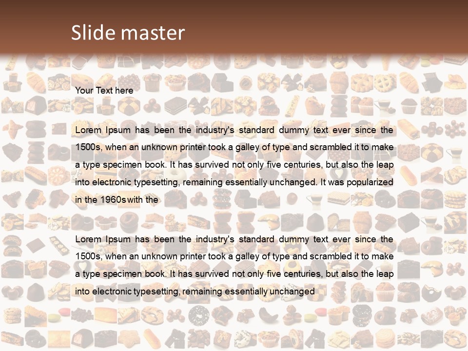 Candy Time Bread PowerPoint Template