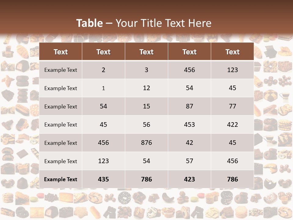 Candy Time Bread PowerPoint Template