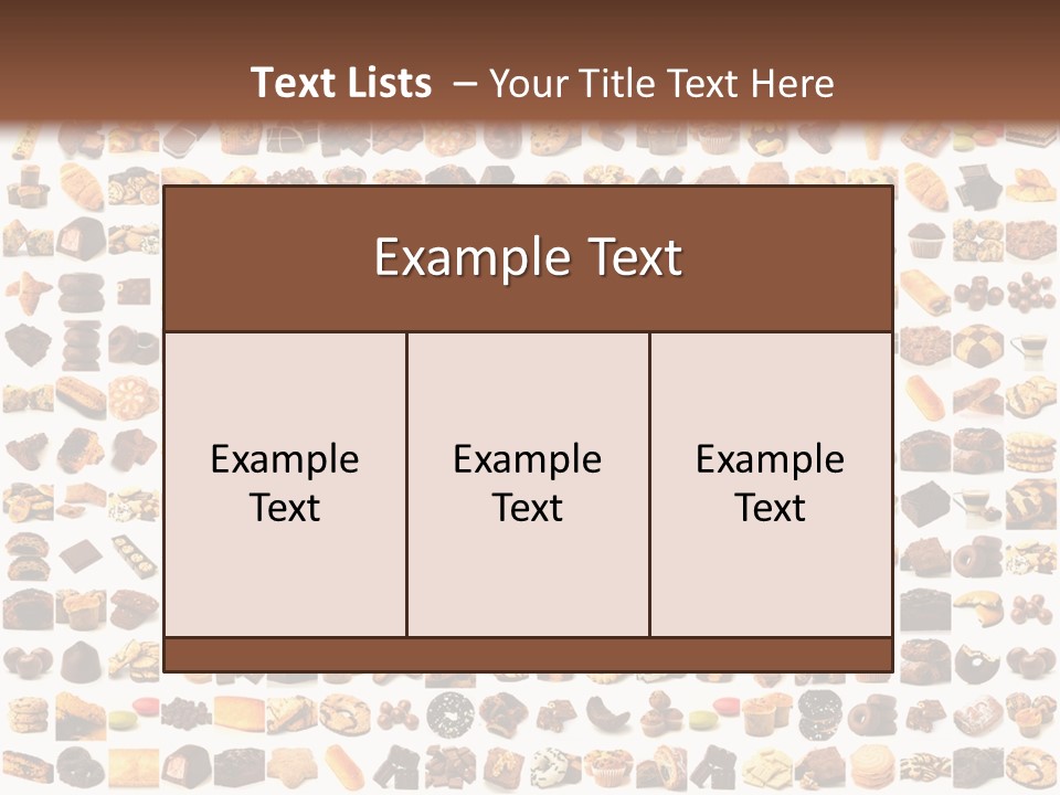 Candy Time Bread PowerPoint Template