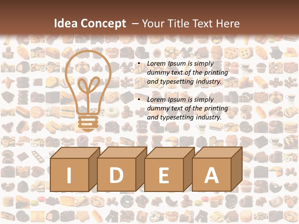 Candy Time Bread PowerPoint Template