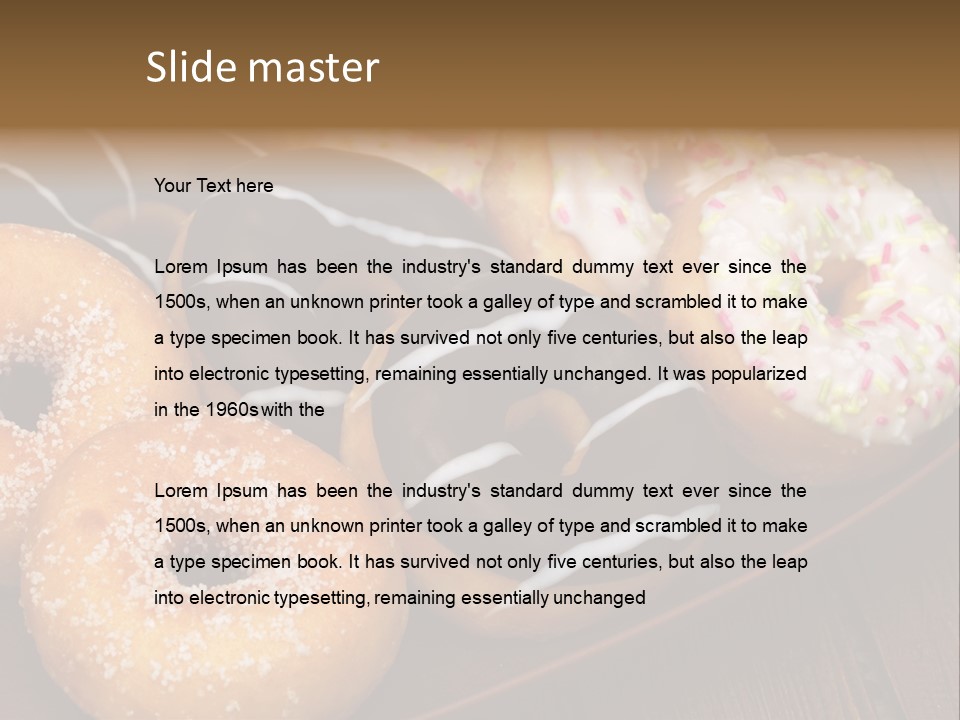 Verzierung Krapfen Ern PowerPoint Template