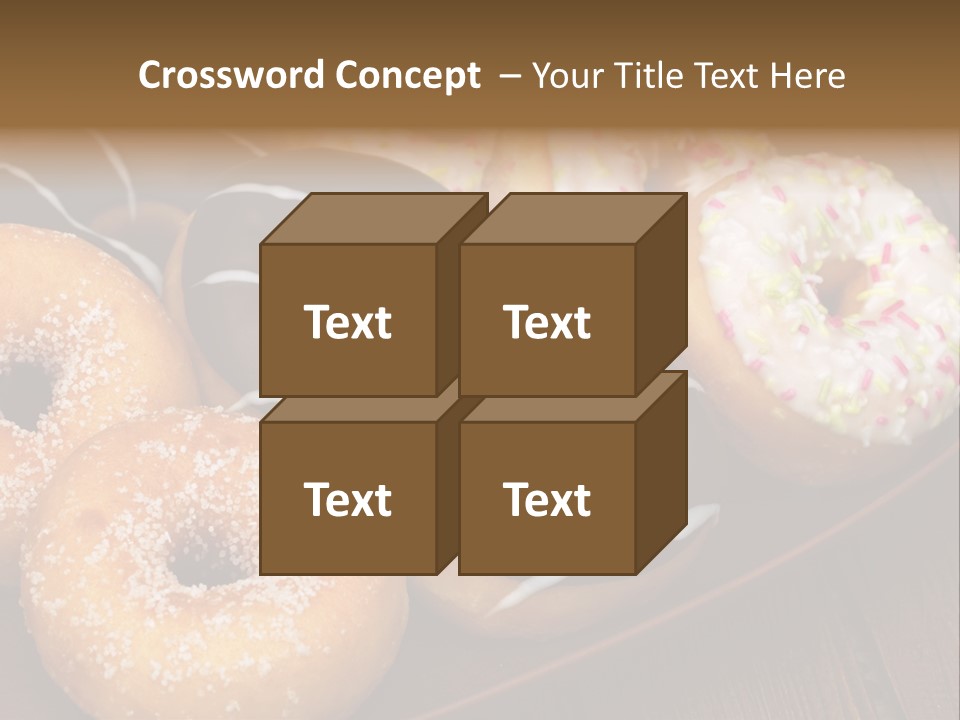 Verzierung Krapfen Ern PowerPoint Template
