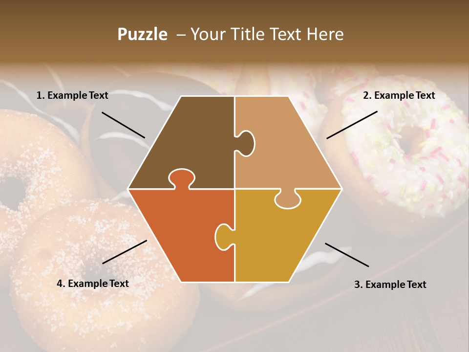 Verzierung Krapfen Ern PowerPoint Template