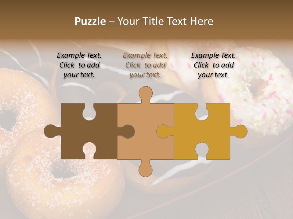 Verzierung Krapfen Ern PowerPoint Template