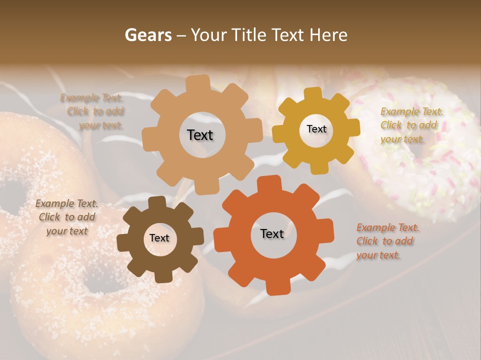 Verzierung Krapfen Ern PowerPoint Template