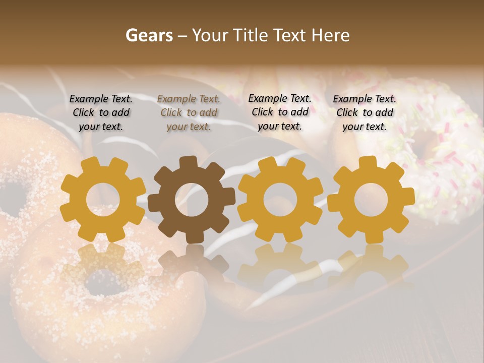 Verzierung Krapfen Ern PowerPoint Template