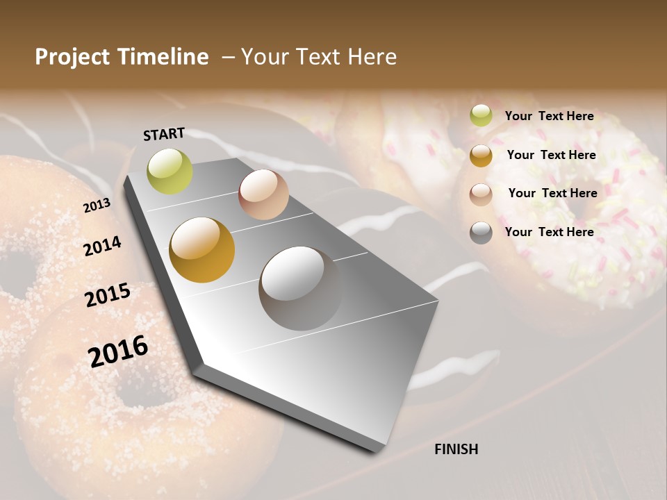 Verzierung Krapfen Ern PowerPoint Template