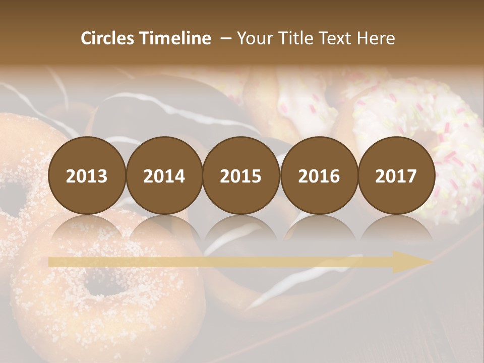 Verzierung Krapfen Ern PowerPoint Template