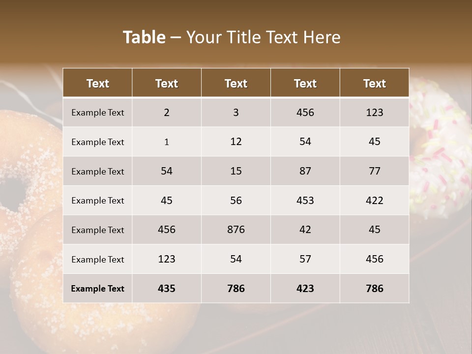 Verzierung Krapfen Ern PowerPoint Template
