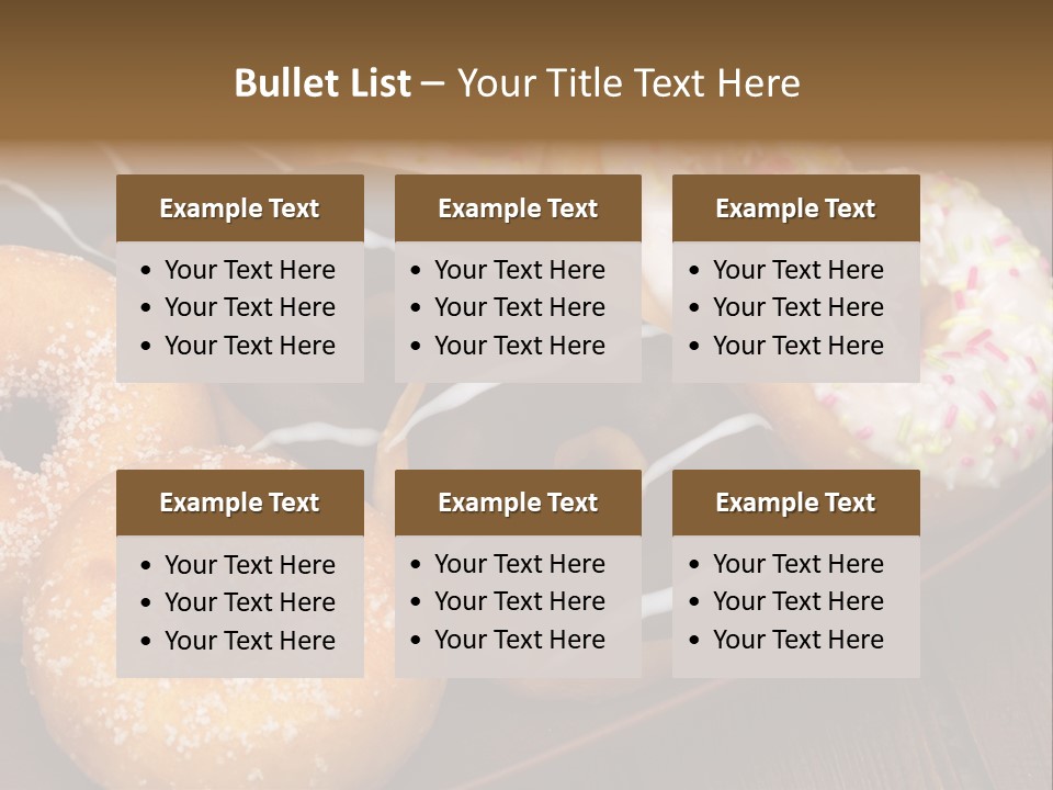 Verzierung Krapfen Ern PowerPoint Template