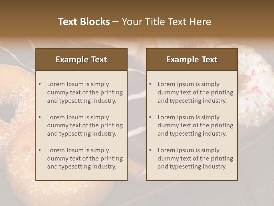 Verzierung Krapfen Ern PowerPoint Template