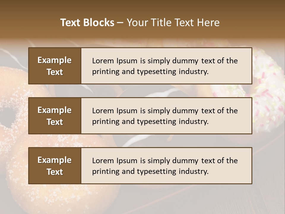 Verzierung Krapfen Ern PowerPoint Template