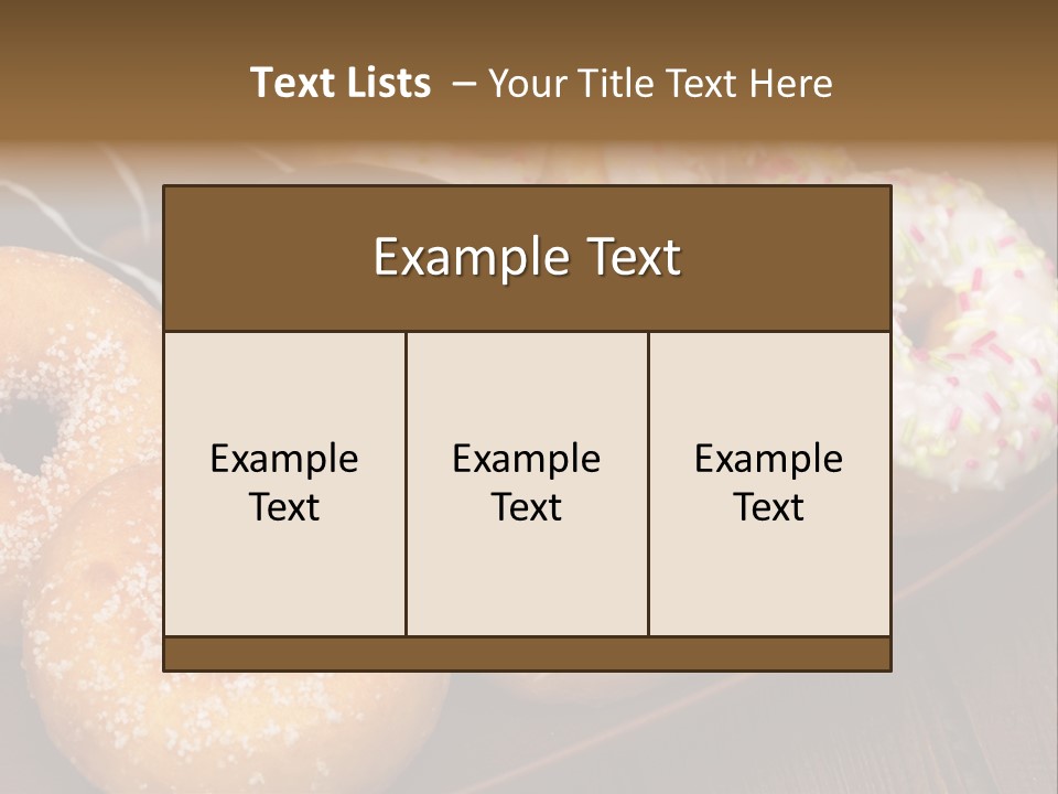 Verzierung Krapfen Ern PowerPoint Template