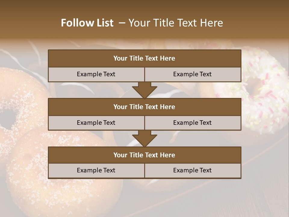 Verzierung Krapfen Ern PowerPoint Template