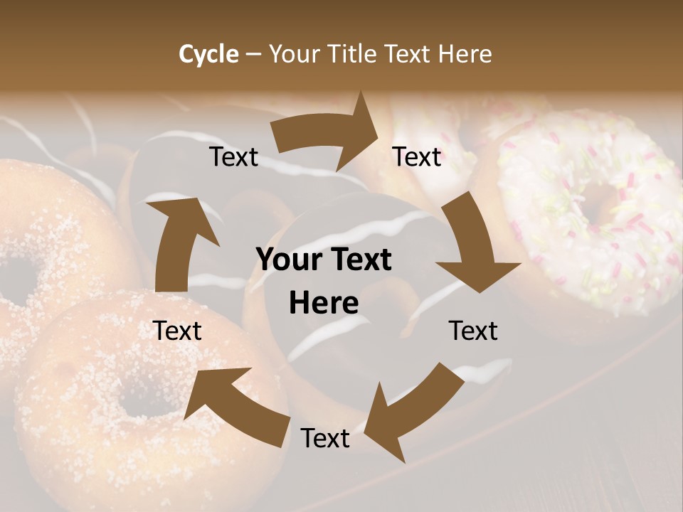 Verzierung Krapfen Ern PowerPoint Template