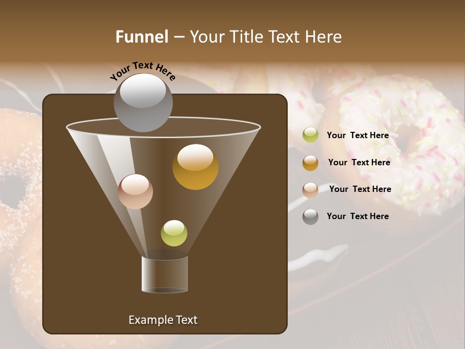 Verzierung Krapfen Ern PowerPoint Template