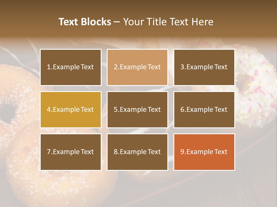 Verzierung Krapfen Ern PowerPoint Template