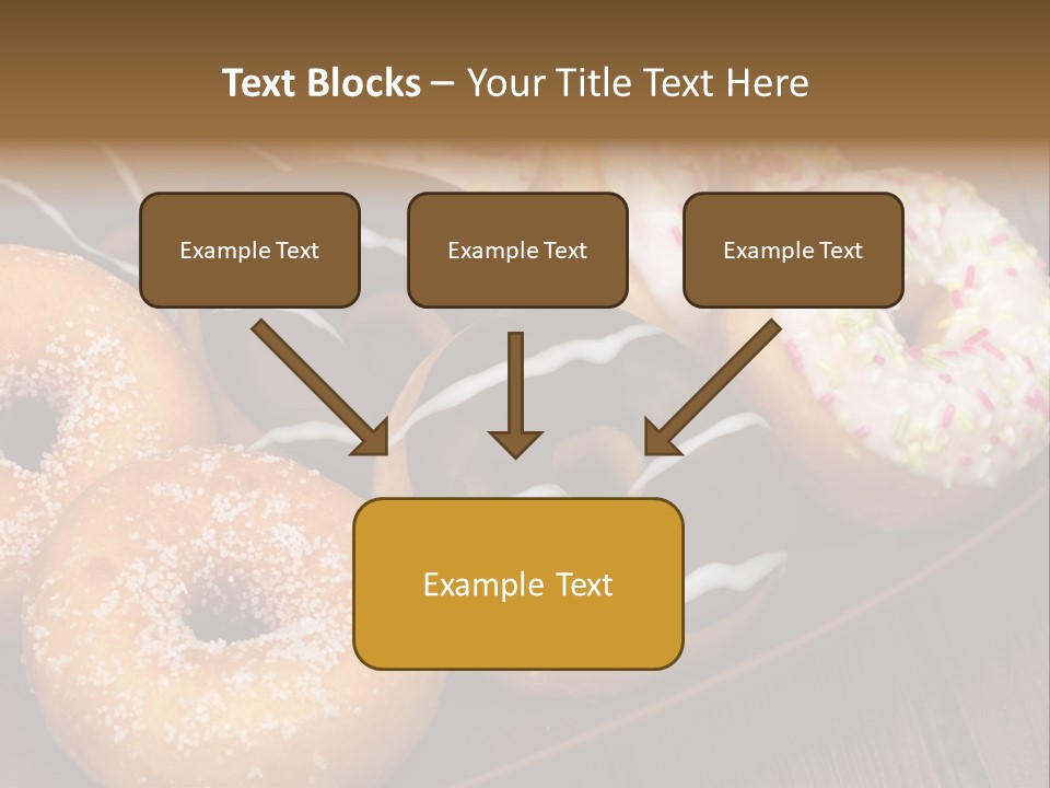 Verzierung Krapfen Ern PowerPoint Template