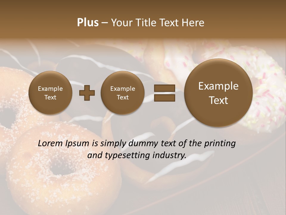 Verzierung Krapfen Ern PowerPoint Template