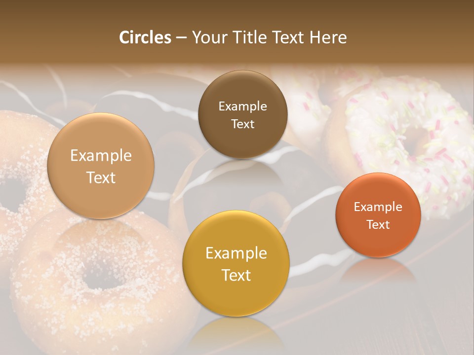 Verzierung Krapfen Ern PowerPoint Template