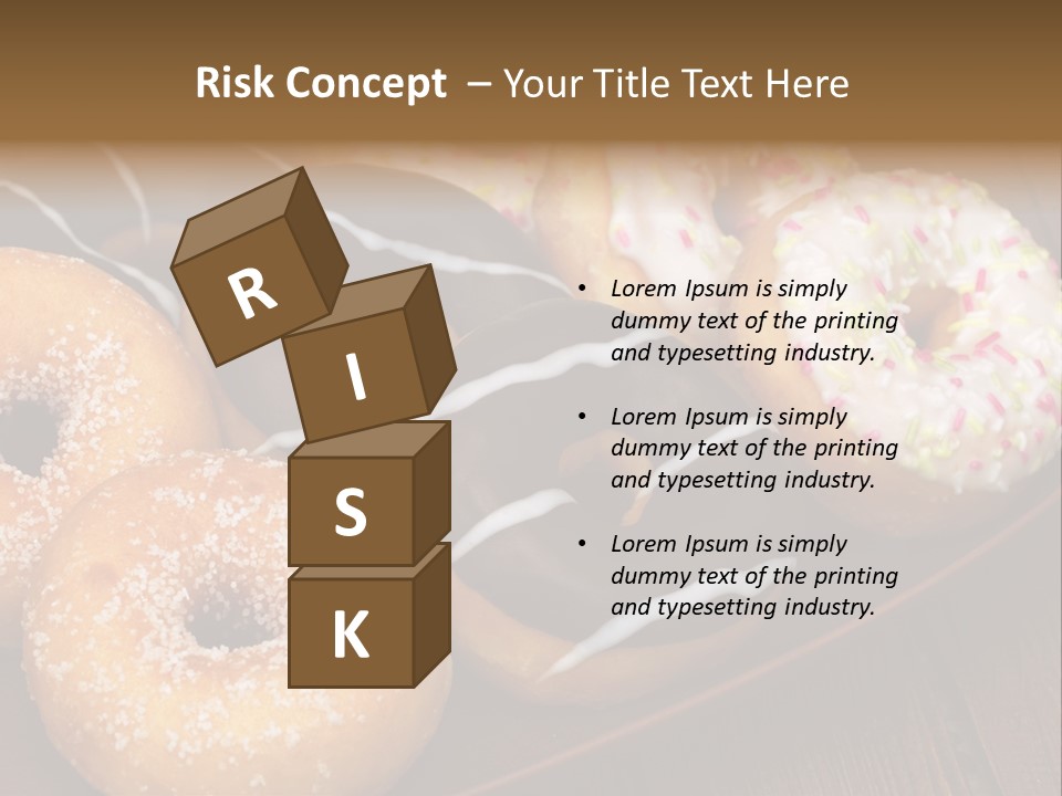 Verzierung Krapfen Ern PowerPoint Template