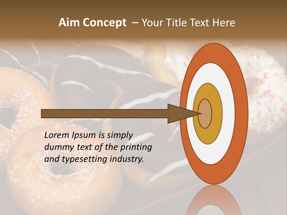 Verzierung Krapfen Ern PowerPoint Template